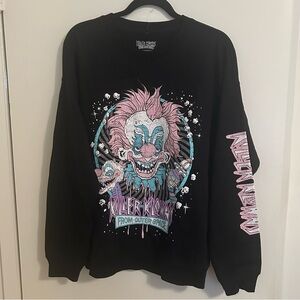 Killer Clowns from Outer Space Movie Black Sweatshirt